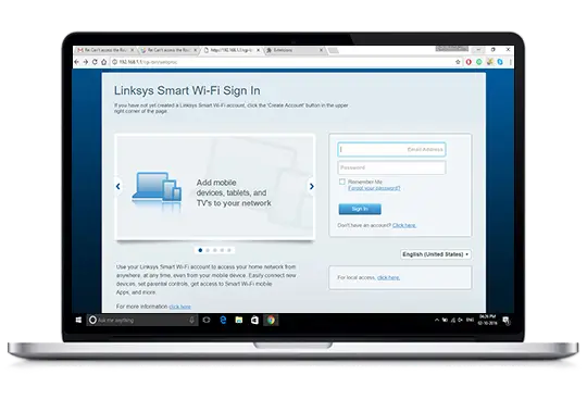 Login to Linksys Router through Myrouter local